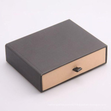 Qingdao Factory Matte Lamination Rigid Cardboard Drawer Box with Ribbon for Perfume